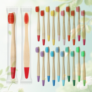 Kids Bamboo Toothbrush 20-Pack – Soft, Travel Size