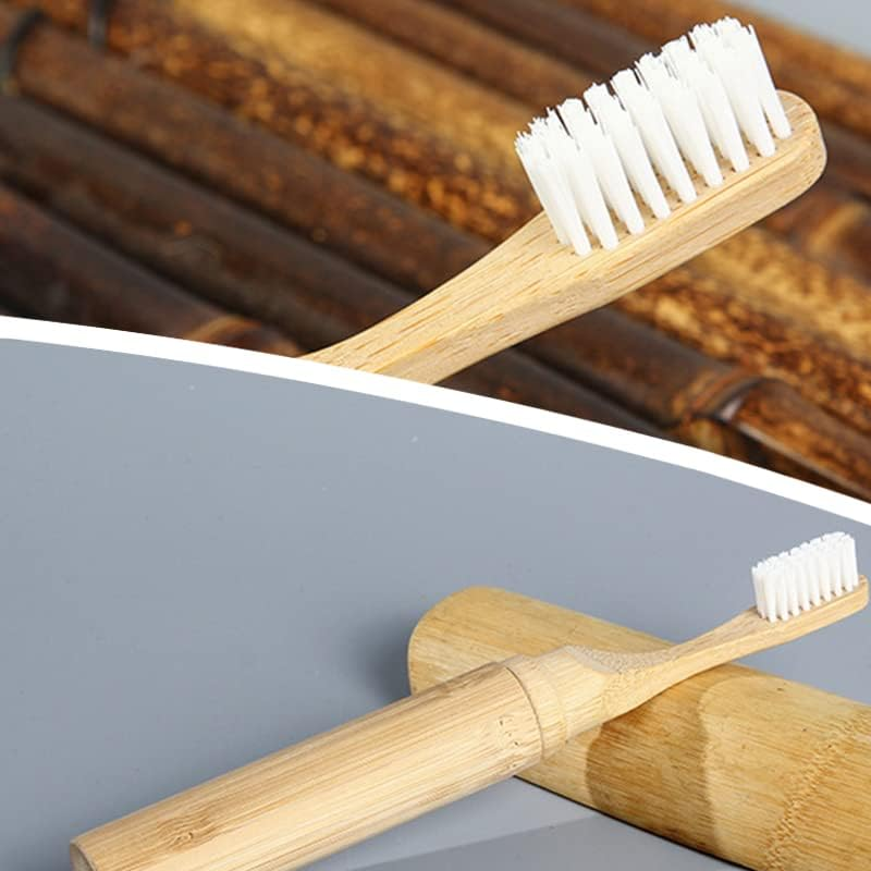 Foldable Bamboo Travel Toothbrush with Case - Image 3