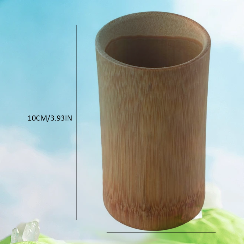 Bamboo Holder – Toothbrush / Cup / Pen Stand - Image 2