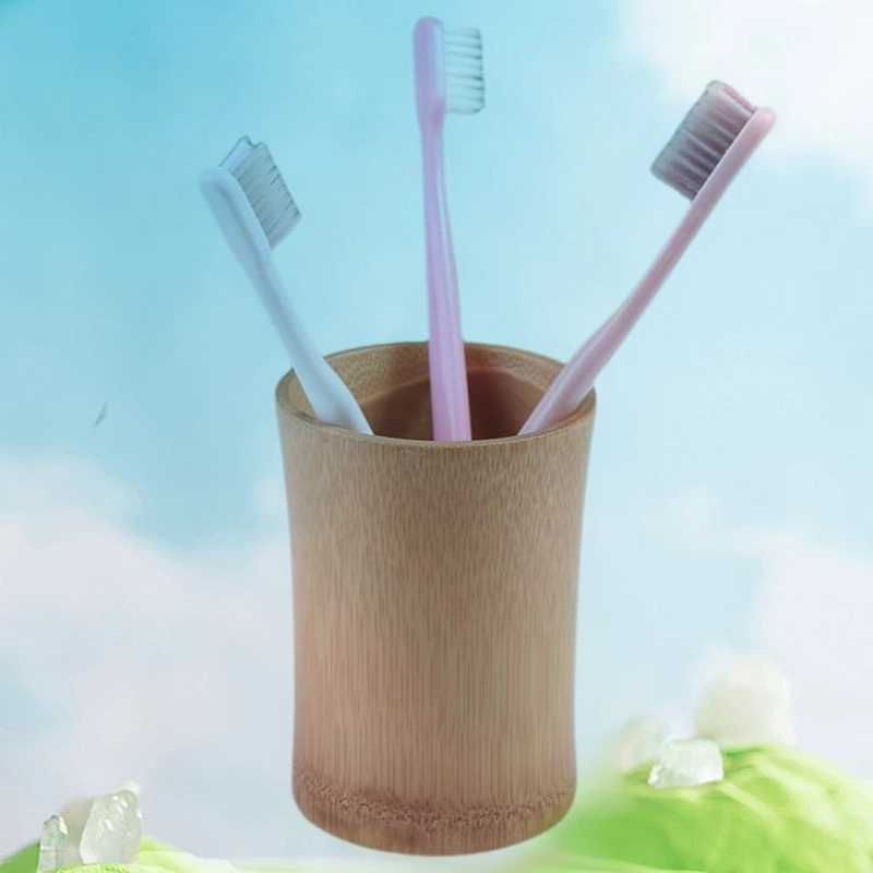 Bamboo Holder – Toothbrush / Cup / Pen Stand - Image 3