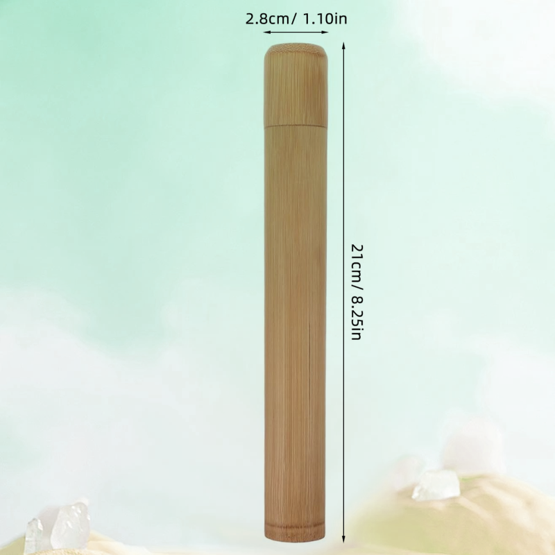 Bamboo Travel Case 2-Pack – Toothbrush Tube - Image 2