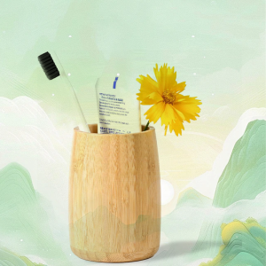 Bamboo Holder – Simple Cylinder Organizer