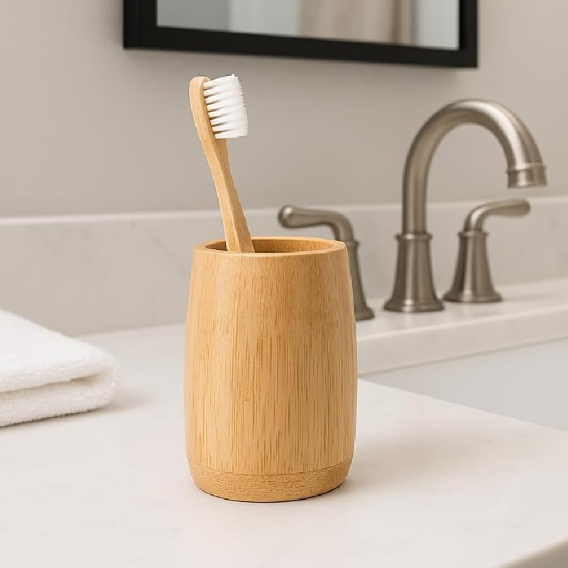Bamboo Holder – Simple Cylinder Organizer - Image 2