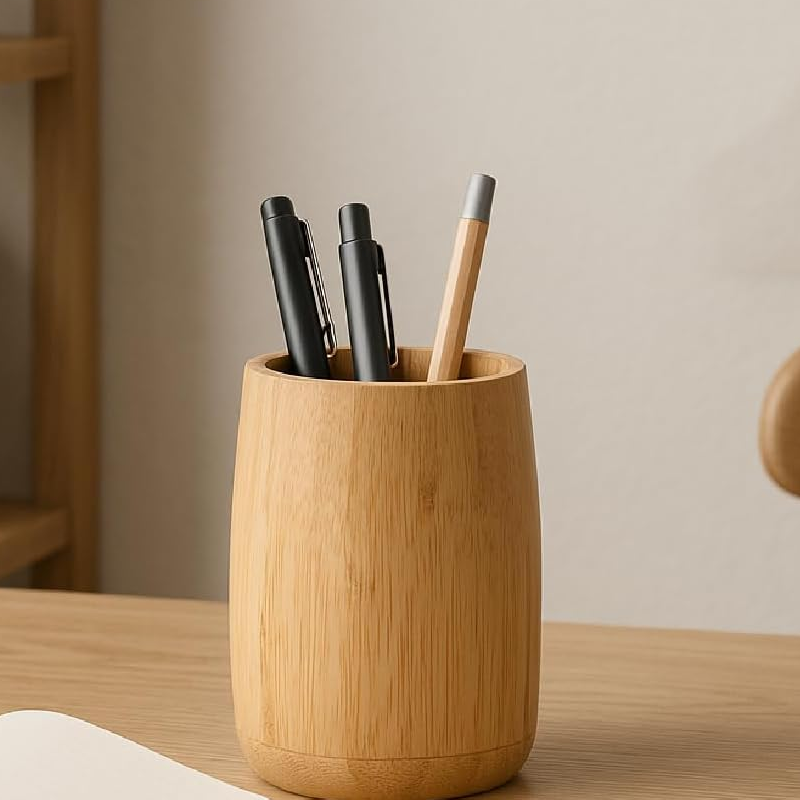 Bamboo Holder – Simple Cylinder Organizer - Image 3