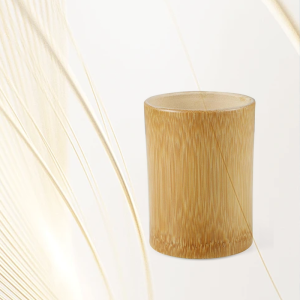 Bamboo Bathroom Holder – Cup & Brush Stand