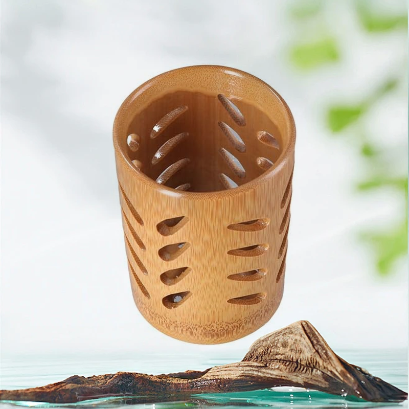 Bamboo Holder with Drain Base – Quick-Dry