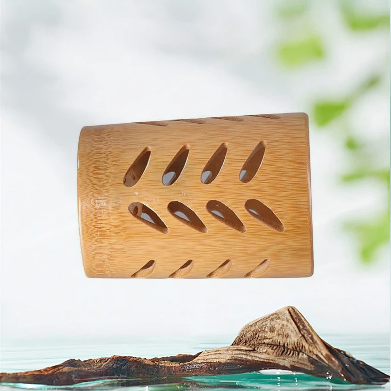 Bamboo Holder with Drain Base – Quick-Dry - Image 2
