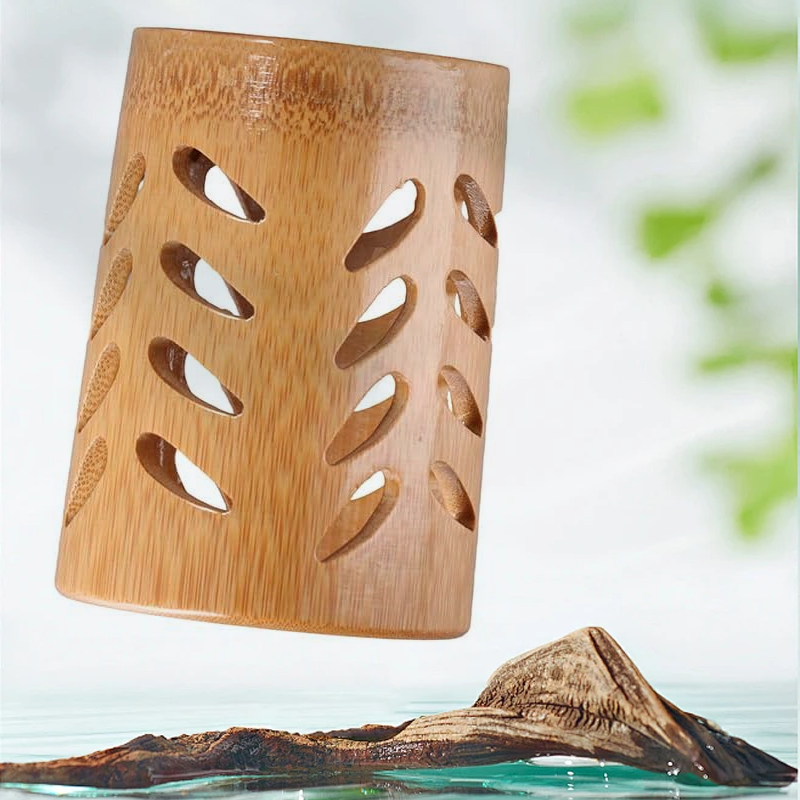 Bamboo Holder with Drain Base – Quick-Dry - Image 3