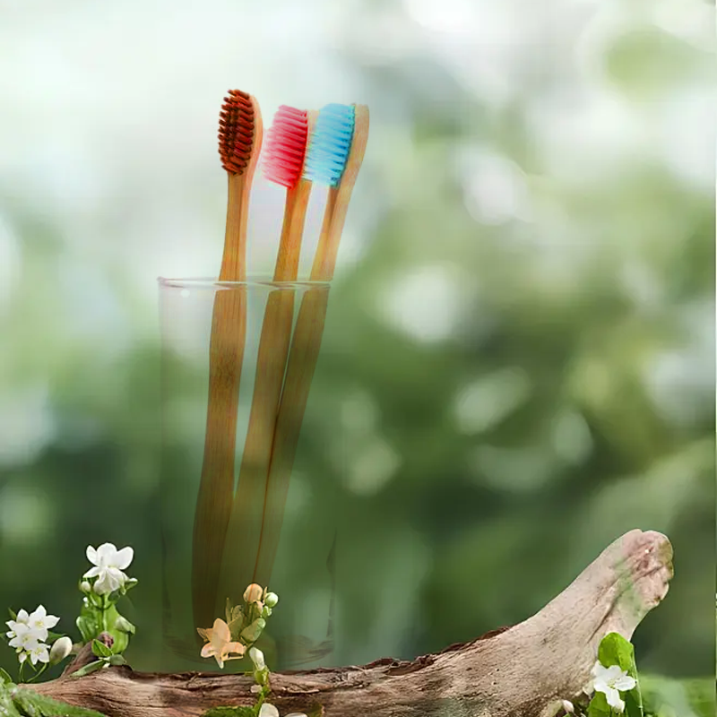 Bamboo Toothbrush 7-Pack – Soft, Natural, Eco - Image 3