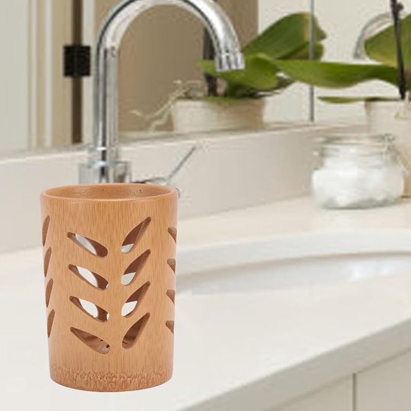 Bamboo Holder – Quick-Dry Cup Organizer - Image 2