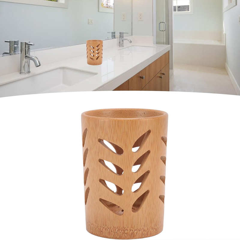 Bamboo Holder – Quick-Dry Cup Organizer - Image 3