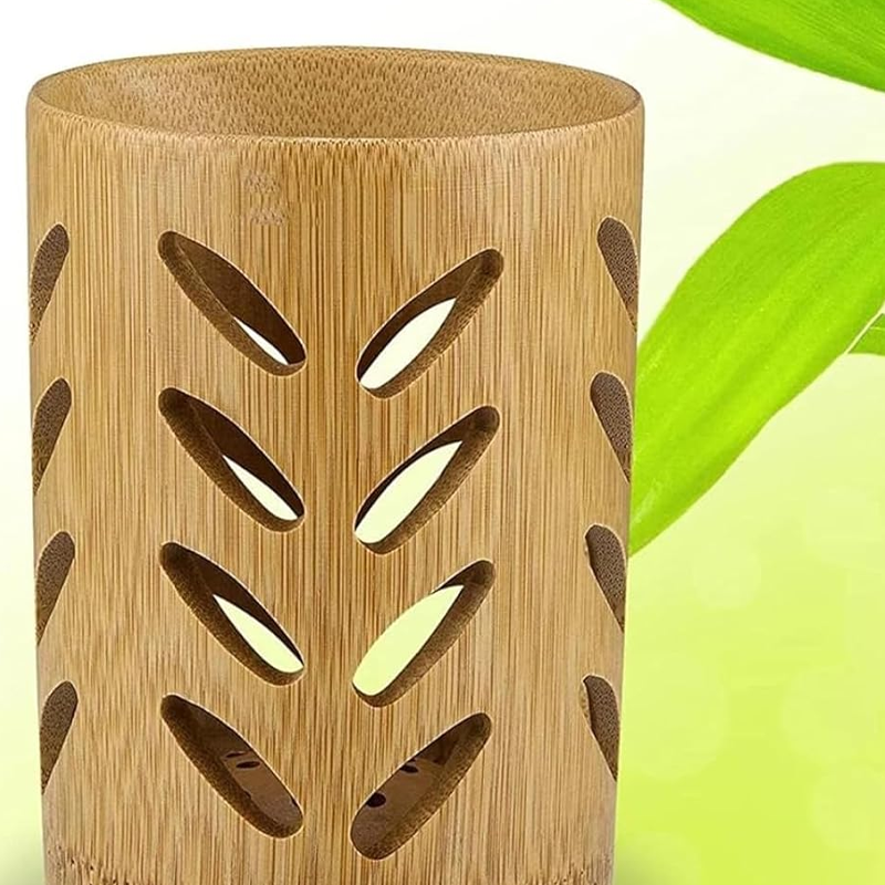 Bamboo Cup with Draining Slot - Image 2