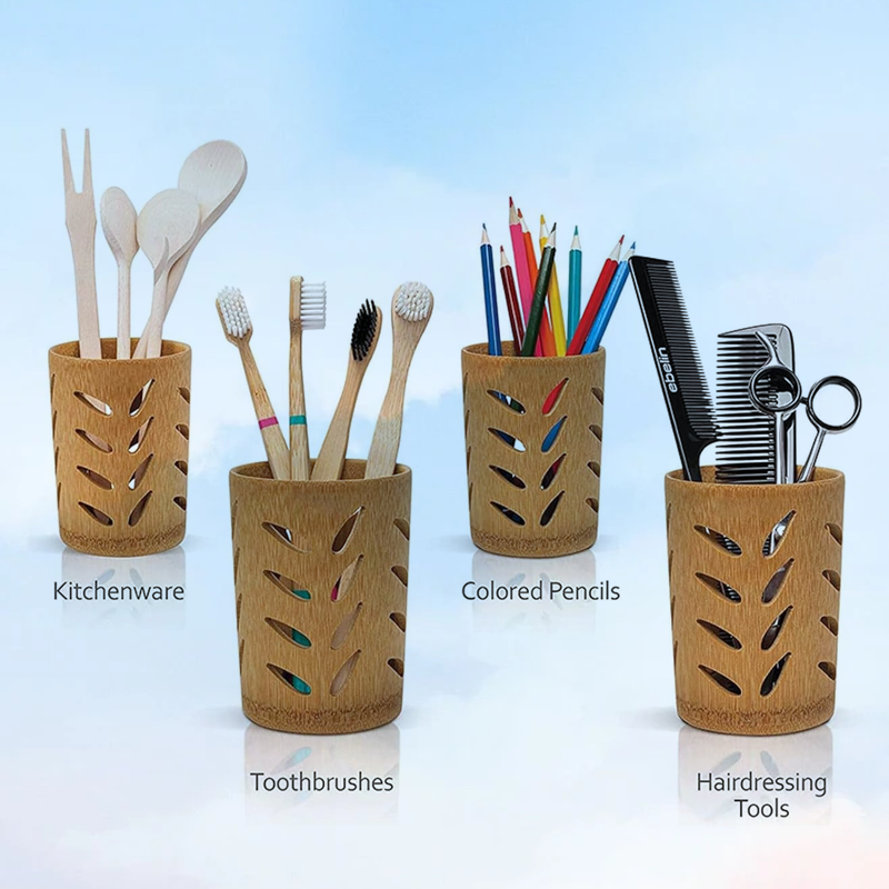 Bamboo Cup with Draining Slot - Image 3