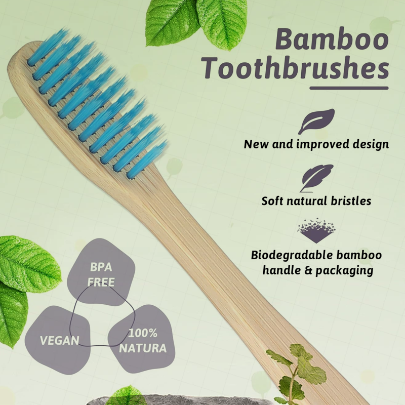 Bamboo Toothbrush 120-Pack – Soft, Travel Ready - Image 3