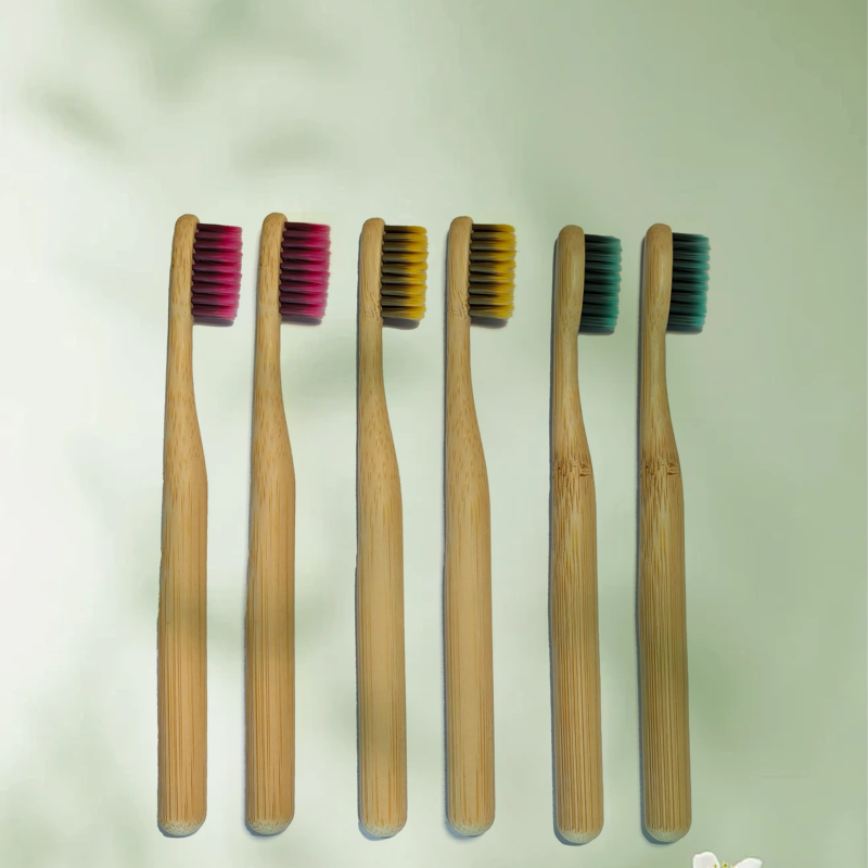 Kids Bamboo Toothbrush 6-Pack – Soft, Biodegradable