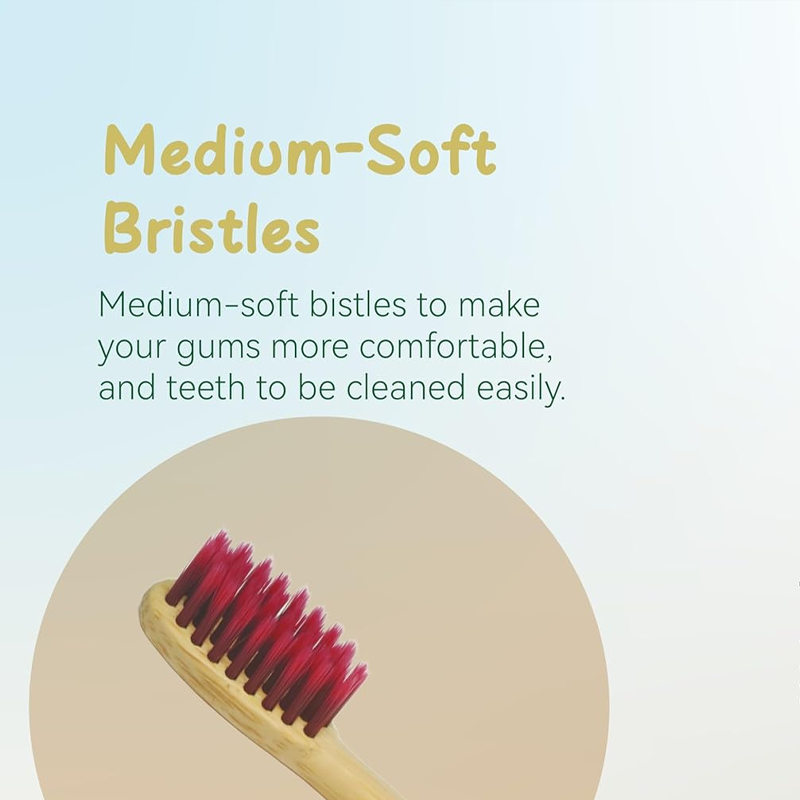 Kids Bamboo Toothbrush 6-Pack – Soft, Biodegradable - Image 2